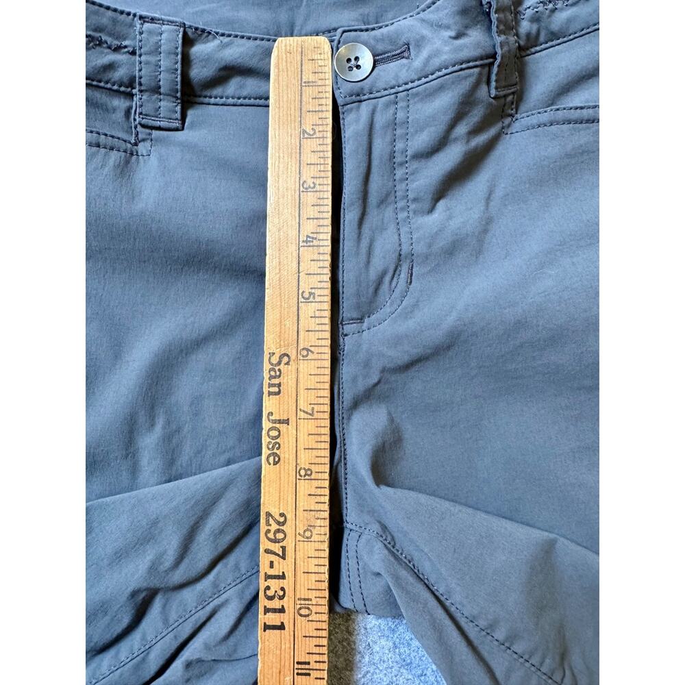 Eddie Bauer Womens 6 Gray Hiking Shorts Stretch Nylon Outdoor Trail - Picture 8 of 11